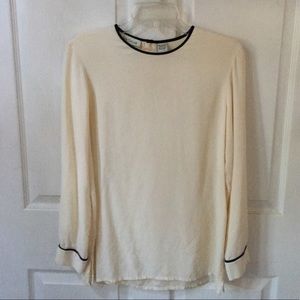 Ann Taylor | cream blouse